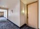 Hallway with carpet, lighting, unit doors at 51 E Agate Ave # 506, Las Vegas, NV 89123