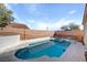 Backyard pool with clear water and surrounding patio offers a relaxing outdoor oasis at 540 Viva Serenade Way, Henderson, NV 89015