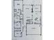 This floor plan shows a house with four bedrooms, three bathrooms, a three-car garage, and a kitchen at 7172 Painted Paradise St, Las Vegas, NV 89131
