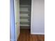 Bedroom closet with multiple storage shelves for organization at 8122 Delphi Ct, Las Vegas, NV 89117