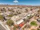 Stunning home in a well-planned community, featuring a covered patio, desert landscaping, and a mountain backdrop at 10490 Palmadora St, Las Vegas, NV 89178