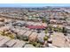 Aerial view displaying the neighborhood and property's proximity to amenities at 11028 Meadow Leaf Ave, Las Vegas, NV 89144