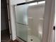 Shower behind a glass door in a clean bathroom at 2118 Chapman Ranch Dr, Henderson, NV 89012