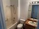 Bathroom with a tub and a toilet at 2118 Chapman Ranch Dr, Henderson, NV 89012