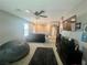 Spacious loft living area with comfortable seating and a large entertainment center at 2204 Valdina St, Henderson, NV 89044