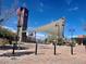 Community gathering space with shade and American flag at 2204 Valdina St, Henderson, NV 89044