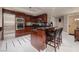 Well-equipped kitchen features sleek appliances, a bar area, and modern design at 2700 Las Vegas Blvd # 1002, Las Vegas, NV 89109