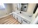 Bright bathroom showcasing a modern vanity, sleek fixtures, and hard surface floors at 2851 S Valley View Blvd # 1153, Las Vegas, NV 89102