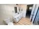 Bathroom featuring a spacious vanity with modern fixtures and finishes at 2851 S Valley View Blvd # 1153, Las Vegas, NV 89102