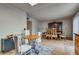 Open-concept dining room featuring hardwood floors and a large china cabinet at 3301 China Dr, Las Vegas, NV 89121