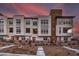 Contemporary townhome showcases multi-story design, large windows, and landscaped walkway at 3346 Esker Ridge Ave, Henderson, NV 89044