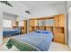 Bright bedroom featuring a bed and storage unit at 3660 Renovah St # 204, Las Vegas, NV 89129