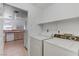 Functional laundry room with side by side washer and dryer at 3660 Renovah St # 204, Las Vegas, NV 89129