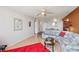 Open living area featuring a comfortable sectional sofa and natural light at 3930 University Center Dr # 804, Las Vegas, NV 89119