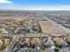 Aerial view of a neighborhood featuring well-maintained homes and landscaping at 4024 Mansion Hall Ct, Las Vegas, NV 89129
