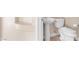 Neutral-toned bathroom featuring a toilet and pedestal sink at 4024 Mansion Hall Ct, Las Vegas, NV 89129