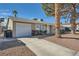 Charming one-story home featuring a driveway, single car garage, and desert landscaping at 4495 Park View Dr, Las Vegas, NV 89104