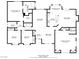 Detailed floor plan showcasing the layout of a spacious home, with clearly labeled rooms and dimensions at 4629 Cattleman Ave, North Las Vegas, NV 89031