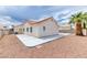 The house includes a spacious backyard with low-maintenance landscaping and an attractive patio at 7820 Wedlock Ln, Las Vegas, NV 89129