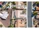 Aerial view showcasing the property's layout and surrounding neighborhood at 10408 Georgetown Pl, Las Vegas, NV 89134