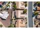 Aerial view showcasing the property's layout and surrounding neighborhood at 10408 Georgetown Pl, Las Vegas, NV 89134