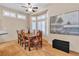 Comfortable dining room with modern decor, a classic table set, and natural lighting at 10408 Georgetown Pl, Las Vegas, NV 89134