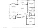 Home floor plan showing layout of kitchen, living room, bedrooms, bathrooms and square footage at 10408 Georgetown Pl, Las Vegas, NV 89134
