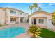 Spacious backyard with a refreshing pool, ideal for relaxation and outdoor gatherings at 2694 Caumsett Ct, Las Vegas, NV 89117