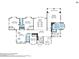 Detailed second-floor plan showcasing bedrooms, bathrooms, and a spacious primary suite with seating area at 3465 Pama Ln, Las Vegas, NV 89120