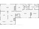 Detailed floor plan showcasing open living space with fireplace, kitchen, and bedroom locations at 380 Claremont St, Boulder City, NV 89005