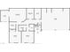 Detailed floor plan highlighting bedroom, bathroom, office, and garage dimensions and layout at 380 Claremont St, Boulder City, NV 89005