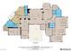 Floor plan showcasing the layout of the main level, including the kitchen, living room, and bedrooms at 64 Promontory Ridge Dr, Las Vegas, NV 89135