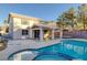 Backyard pool and spa with outdoor patio, perfect for relaxation and entertainment at 793 Vortex Ave, Henderson, NV 89002