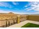 This balcony has artificial grass and amazing desert landscape views at 806 Neath Ave, Las Vegas, NV 89178
