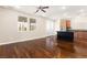 Open-concept living room flows into the kitchen with hardwood floors at 806 Neath Ave, Las Vegas, NV 89178