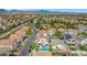 Expansive aerial view of a well-maintained neighborhood, showcasing mature trees and green spaces at 8100 Artistic Heights Ct, Las Vegas, NV 89143