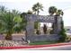 Sedona on the Boulevard entrance monument sign featuring stone accents and mature desert landscaping at 9000 Las Vegas Blvd # 2220, Las Vegas, NV 89123