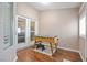 This bonus room features french doors and a foosball table at 9031 W Viking Rd, Las Vegas, NV 89147