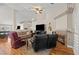 Comfortable living room with fireplace and plenty of seating space at 9031 W Viking Rd, Las Vegas, NV 89147