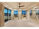 Spacious bedroom with recessed lights, ceiling fan, and balcony access with a city view at 9101 Alta Dr # 1205, Las Vegas, NV 89145