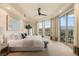 Bright bedroom featuring large windows and balcony access boasting incredible views at 9101 Alta Dr # 1205, Las Vegas, NV 89145