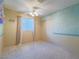 Bedroom with a ceiling fan, closet, and neutral colored walls at 120 Montesol Dr, Henderson, NV 89012