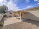 Enjoy a covered patio and low maintenance yard in this lovely outdoor space at 120 Montesol Dr, Henderson, NV 89012