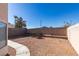 This walled backyard offers a patio area and is ready for your personalization at 1989 Bookbinder Dr, Las Vegas, NV 89108