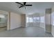 This spacious bedroom has lots of natural light from the windows and connects to the bathroom at 1989 Bookbinder Dr, Las Vegas, NV 89108