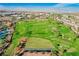 Expansive golf course aerial view with lush green fairways and manicured lawns at 2147 Indigo Creek Ave, Henderson, NV 89012