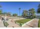 Outdoor bocce ball courts offering recreational opportunities with seating and covered areas at 2147 Indigo Creek Ave, Henderson, NV 89012