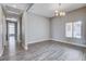 Open living room featuring wood floors, recessed lighting, and natural light at 3012 Anna Bay Dr, Las Vegas, NV 89134