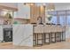 Contemporary kitchen with an island and seating for six at 3109 Siena Cir, Las Vegas, NV 89128