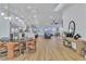 Open-concept living area with dining and kitchen at 3109 Siena Cir, Las Vegas, NV 89128